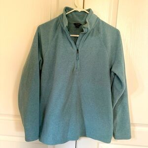 Eddie Bauer Light Seafoam Green Fleece Pullover